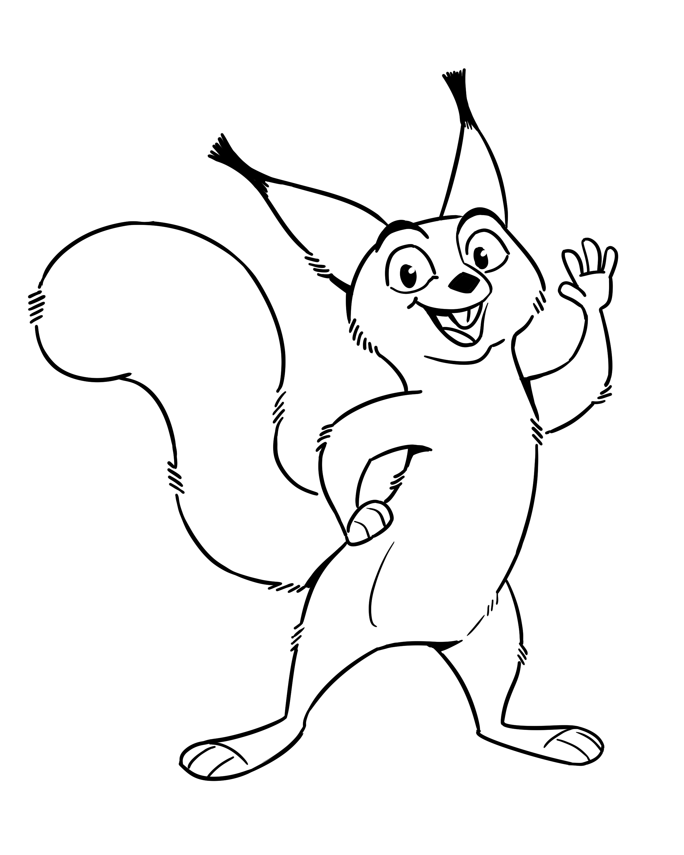 Eichhörnchen das Dich willkommen heißt